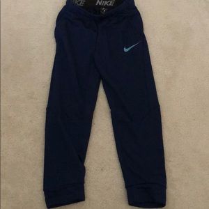 Blue Nike joggers